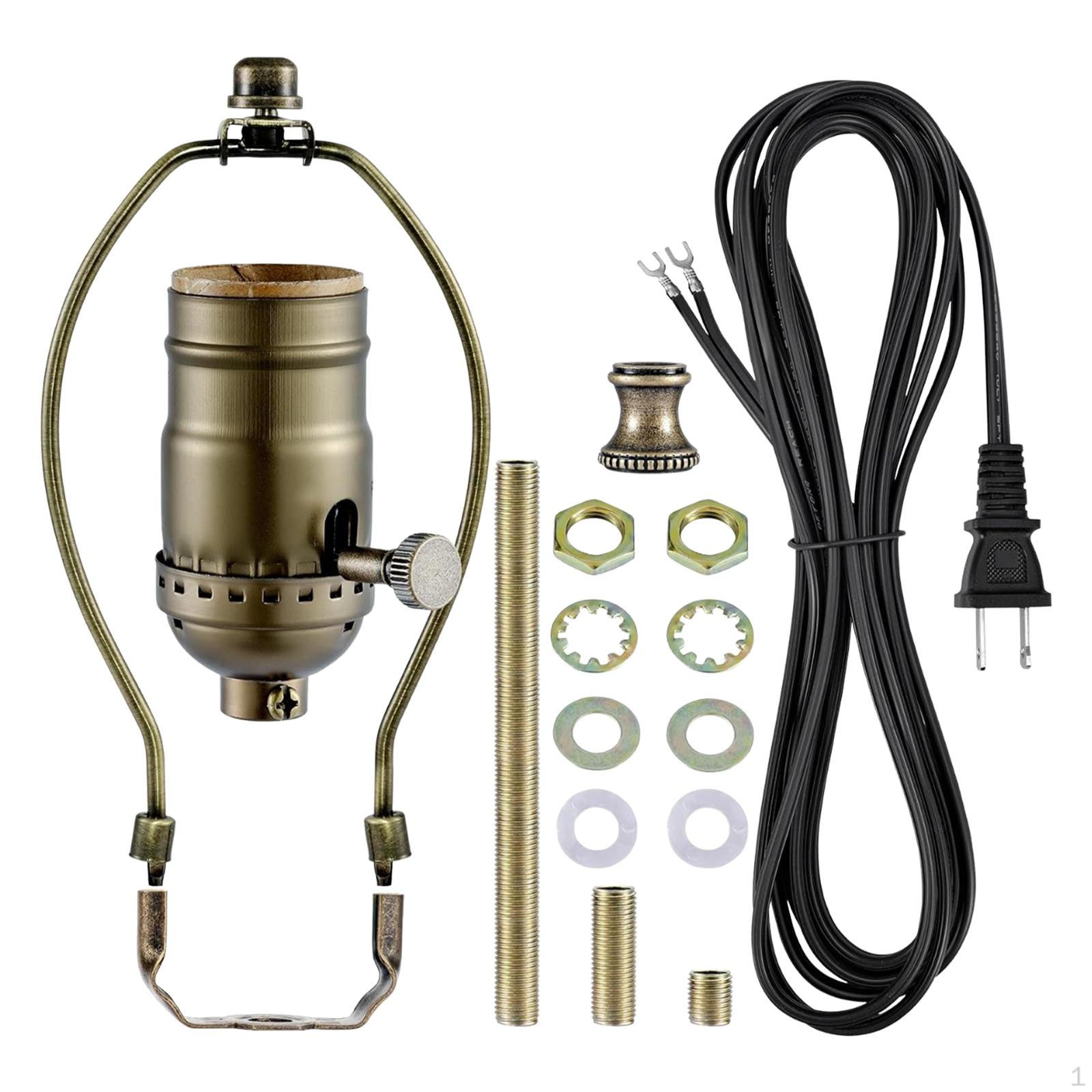

Lamp Rewire Kit Vintage Socket with Matching Cord DIY Bottle Wiring