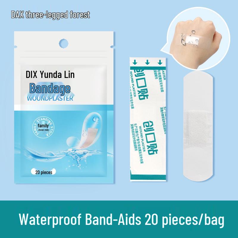 Haisihainuo Economical Band-Aids: 100 Comfortable, Breathable, Non-Woven, Anti-Abrasion Strips for Foot & Family Wound Care