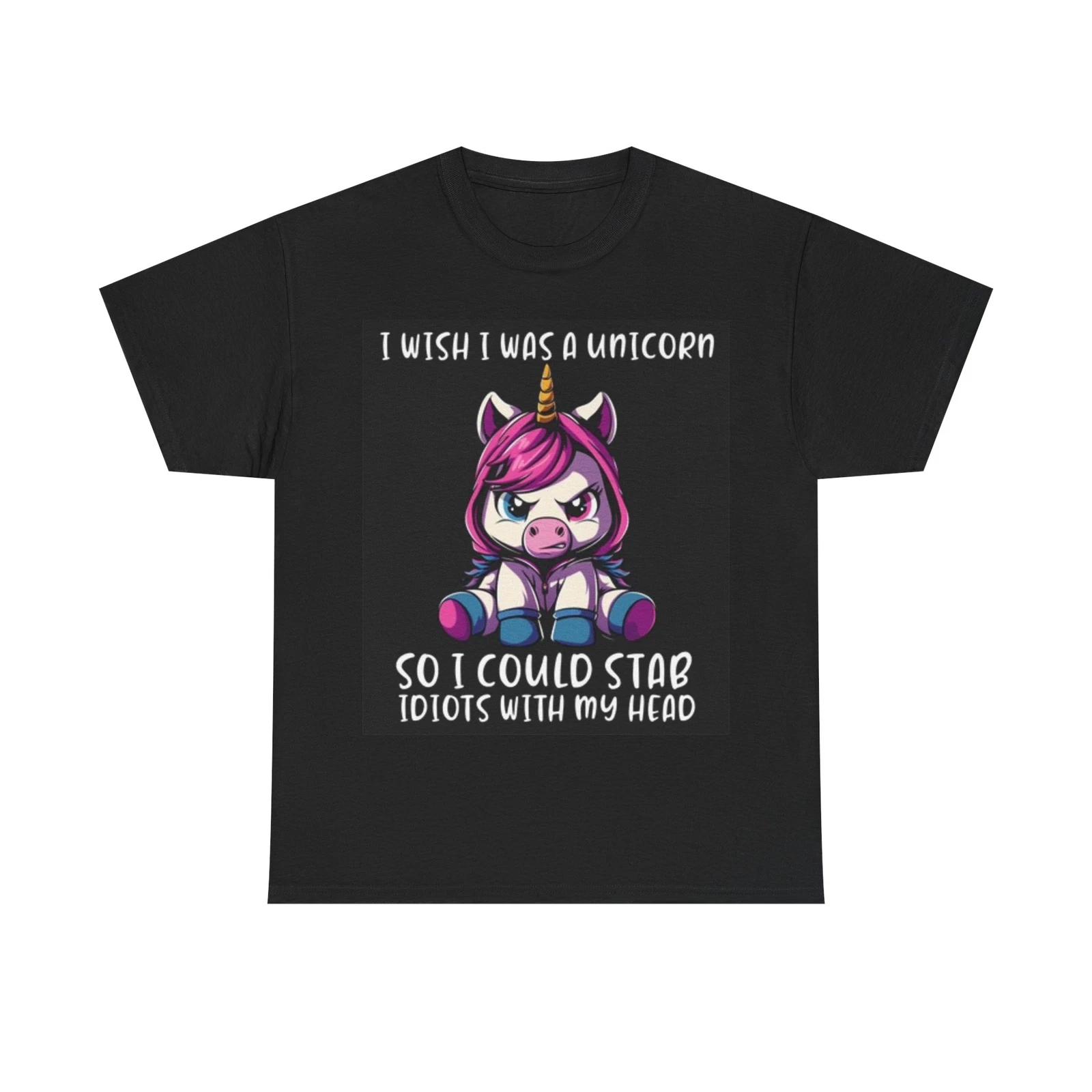 Men s and Women s T-shirts I Wish I Was A Unicorn XXXL