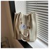 2023 Striped Canvas Tote Bag: Casual, Large Capacity, Autumn Fashion, Shoulder & Handheld