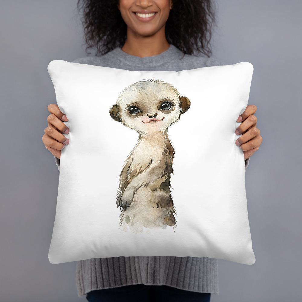 Cute Animal Print Cushion Cover Decor Garden Living Room Children Room Office Pillowcase Car Sofa White Pillow Almofada Cojines
