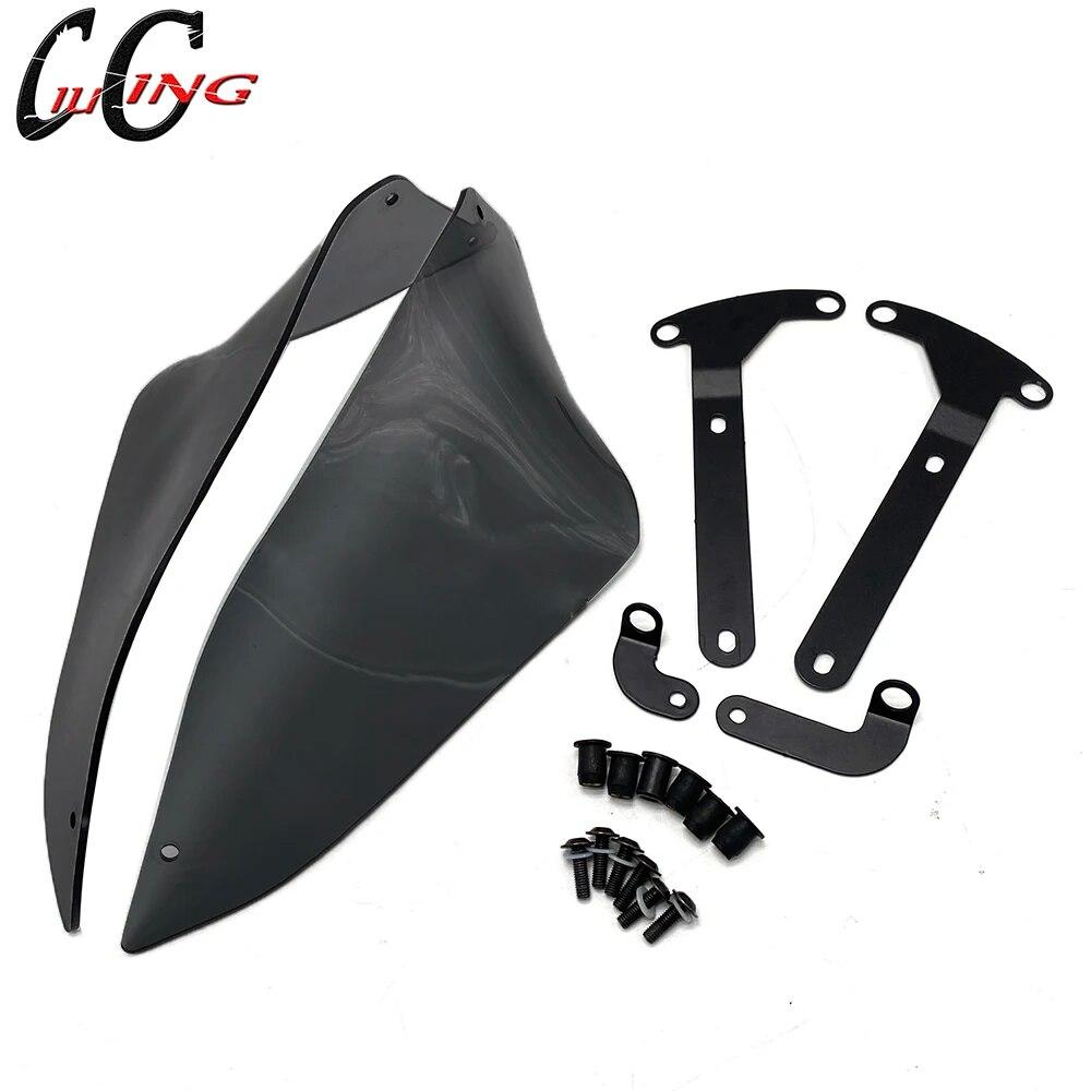 Motorradzubehör Spoiler für Ducati Desert X 2022 Desert X 2023 Seitendeflektor Schwarz Luftgrau