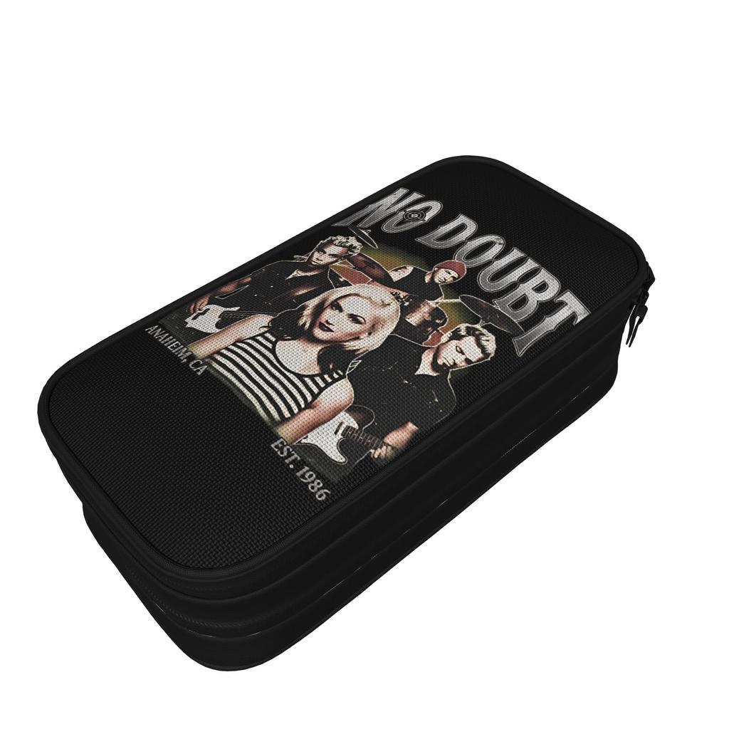 90s No Doubt Vintage Ska Punk Pencil Cases New Pen Holder Pencil Bags for Student Big Capacity School Supplies Pencilcases