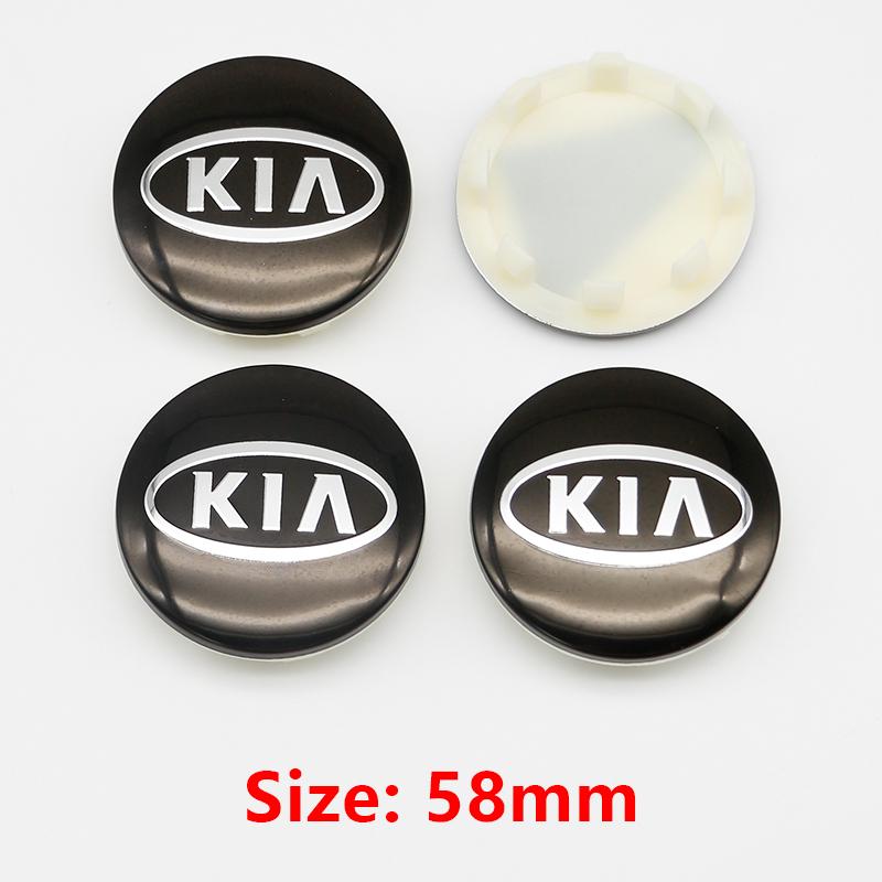 WLCT1 4pcs 58mm Car Wheel Center Hub Caps Auto Accessories For KIA Rio K3 K5 Sportage K6 Picanto Optima Ceed 3 4 Sorento Sorento KX1
