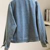Retro High-End Stand Collar Denim Jacket - 2025 Autumn/Winter Versatile Loose Fit