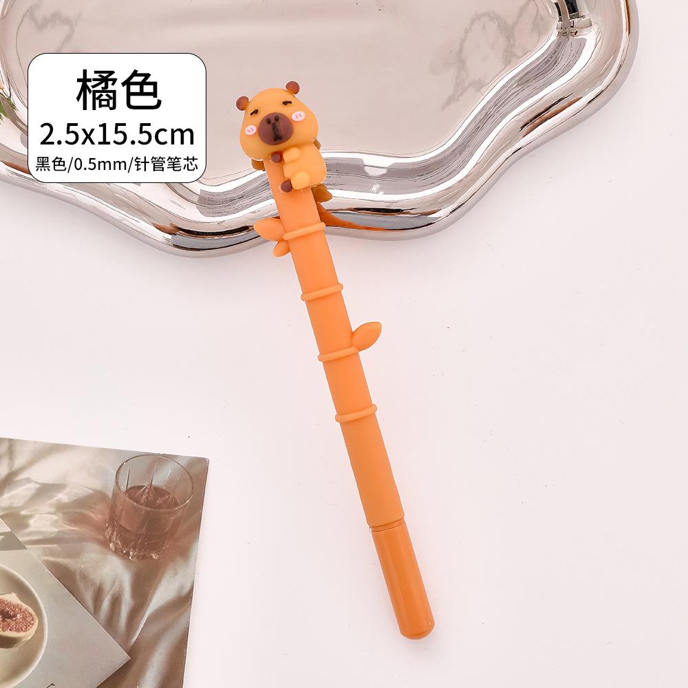 Cartoon Capybara Gel Pen Student Creative Capibala Learning Stationery Cute Office Signature Pen Kawaii School Supplies Gift