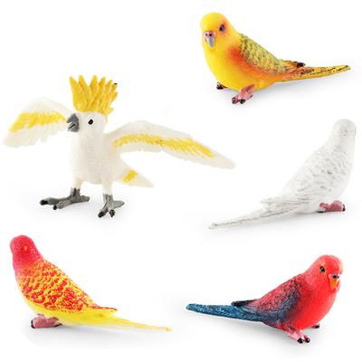 Simulation Bird Bird Parrot Model Cognition Parrot Cockatoo Desktop Static Decorative Ornament Toy