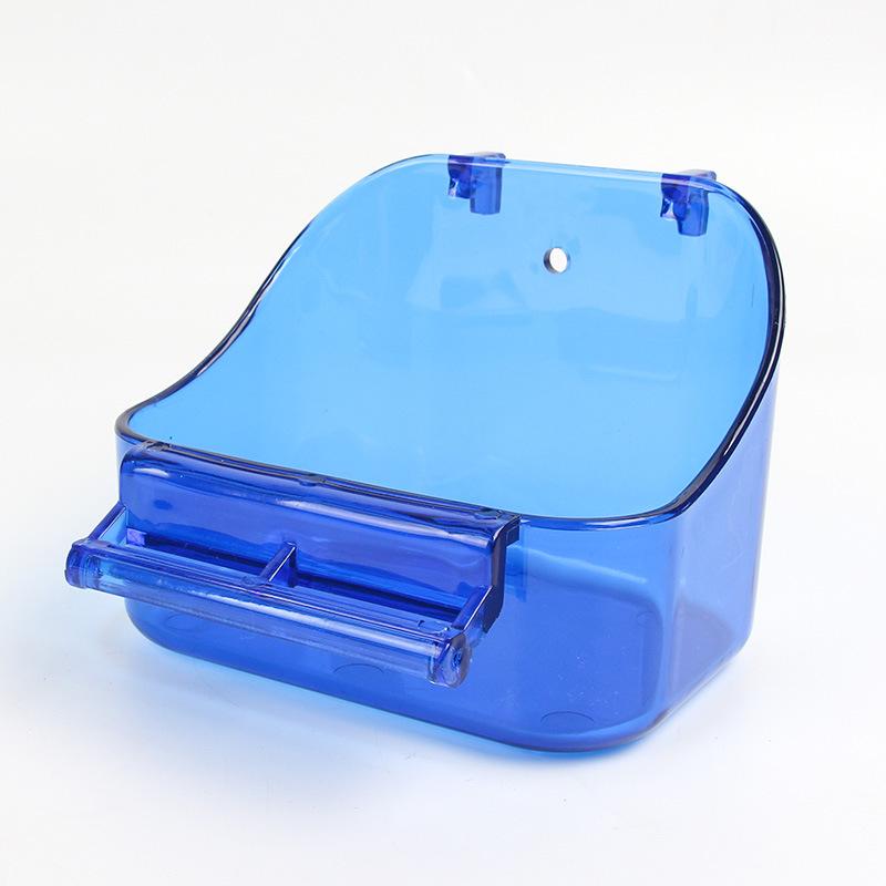 

Питьевая вода для птиц, кормление, подвесная коробка для купания для птиц, аксессуары для клеток для купания синий