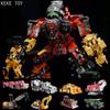 AOYI Cool 8 IN 1 Devastator Transformation Toys Boy Oversize Alloy Predaking Robot Car Engineering Vehicle Kids Adult Gift