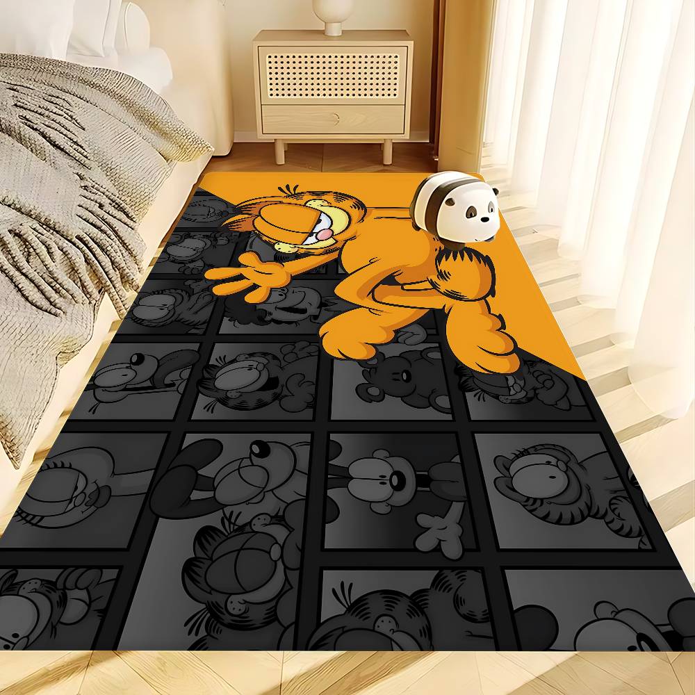 Anime G-Garfield Süße Katze Küchenmatte Kinderzimmer Schlafzimmer Dekoration Balkon Rutschfeste Fußmatte Wohnzimmer Alfombra