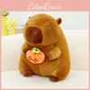Toy Capybara Plush Cute Cartoon Hugging Persimmon Girl Kid Birthday Holiday Gift