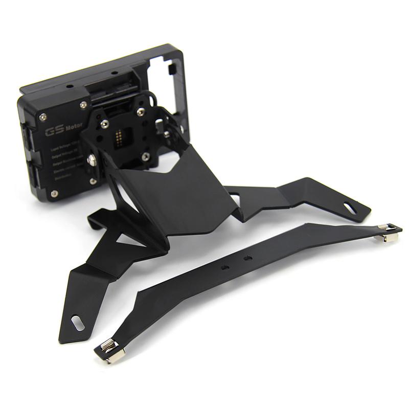 Motorcycle Accessories Navigation Bracket GPS Phone holder plate Mounting kit USB Charging For BMW R 1200 RT 2010 2011 2012 2013