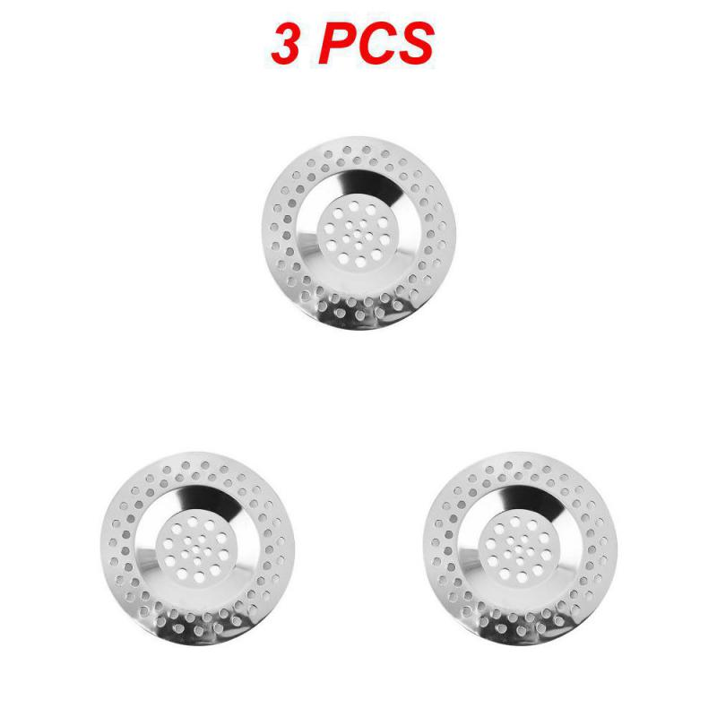 1~10PCS 7.5cm Bathtub Hair Catcher Stopper Stainless Steel Shower Drain Hole Filter Trap Kitchen Metal Sink Strainer Floor Drain