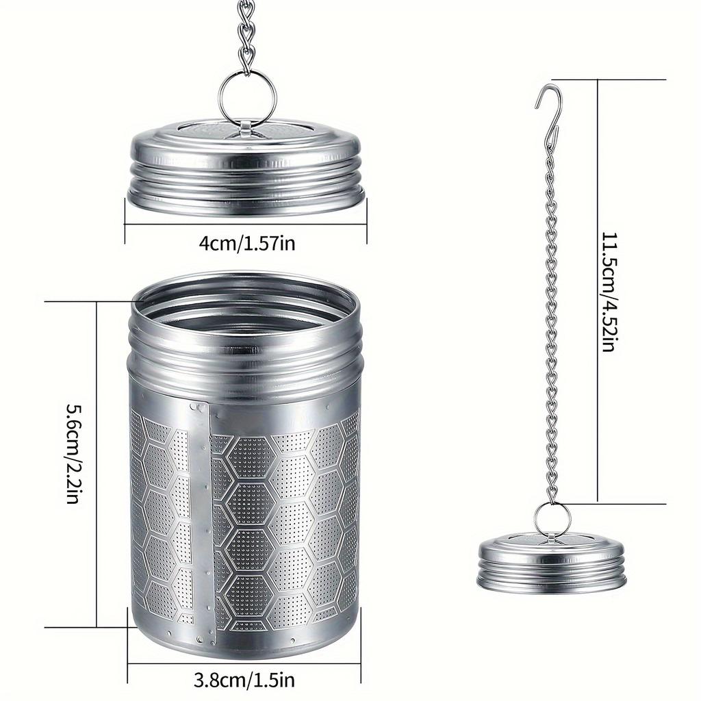 1 szt., Bardzo drobne sitko do herbaty ze stali nierdzewnej do parzenia herbaty liściastej i przyprawiania