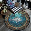 Underwater Steampunk Scene Round Area Rug Under Office Chairs Bedroom Living Room Home Decor