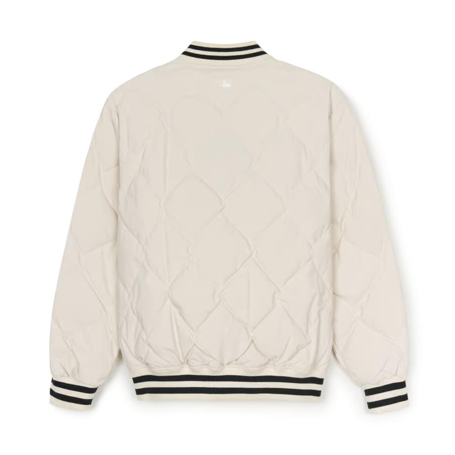 New MLB New York Yankees Baseball Jacket Unisex Ecru 3ADJV0646-50CRD