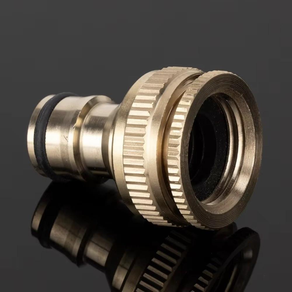 Brass Thread Connector Quick Connect Leak-Proof Faucet Hose Adapter 3/4" To 1/2" Durable Tap Water Adapter