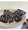 3Pcs/lot Black Geometric Hair Clip BB Hairpins Barrettes Styling Tools Headbands for Women Hairgrips Hair Styling Accessories