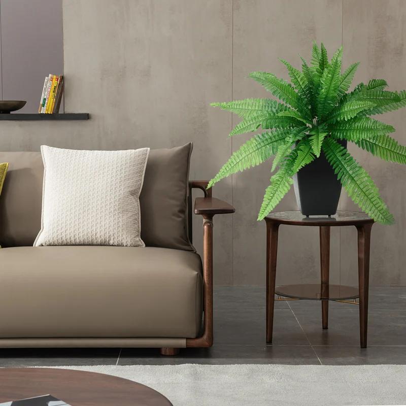 1Pcs Artificial Large Palm Tree Tropical Fake Fern Leafs Silk Persian Leaves 9 Leave Wall Hanging Plants Home Garden Party Decor