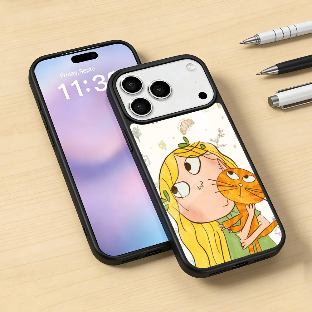 C-Charlie And L-Lola Anime Phone Case For iPhone 17,16,15,14,13,12,Pro,Max For Magsafe Magnetic Wireless Charging