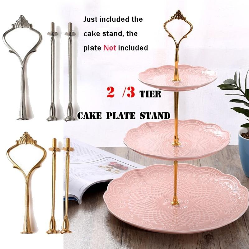 3-Tier Cupcake Stand Fruit Plate Holder Desserts Snack Candy Buffet Stand Tower For Christmas Wedding Party Cake Dessert Tray