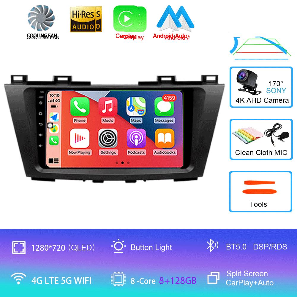 Android 14 Car Radio Multimedia Stereo Video Player For Mazda 5 CW 2010 - 2015 Navigation GPS Carplay 4G WIFI Auto 360 Camera