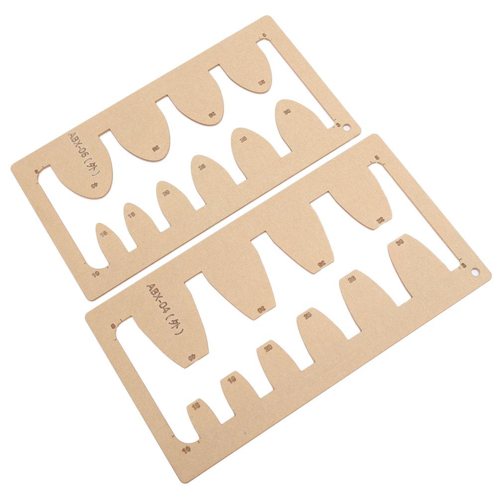 

2 шт. Кожаный акриловый шаблон DIY Ручная работа Ремесло Ремень Хвост меча Квадратный хвост Инструменты для трафарета