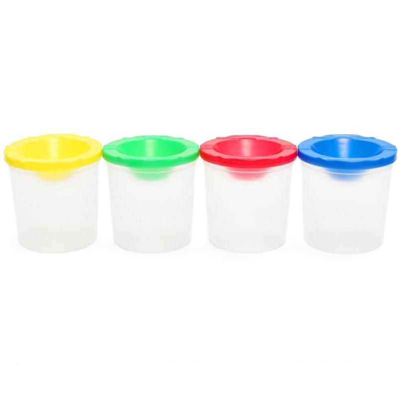 Multifunctional Pen Washing Bucket Watercolor Paint Painted Art Pen Washing Cup Plastic Transparent Painting Pen Washing Cup