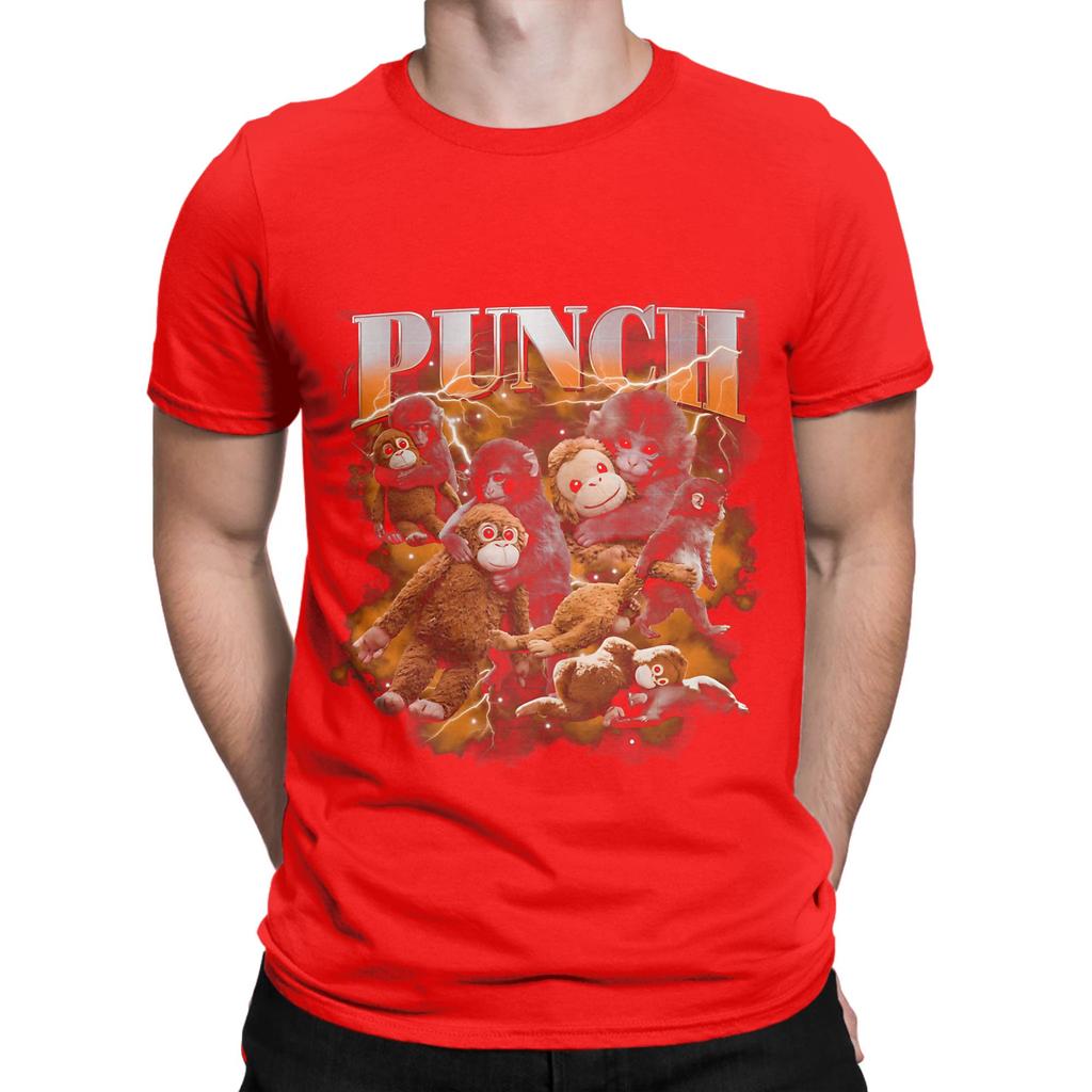 Punch Protect Baby Monkey Punch Viral Baby Monkey Punch Funny Graphic 100 Cotton TShirt Bib Punch The Monkey Tees Tops For Unisex