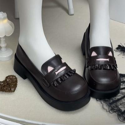 Super Soft and Comfortable Versatile Student Shoes Lolita Japanese College Style Thick Sole Heightening Round Head JK Uniform Shoes