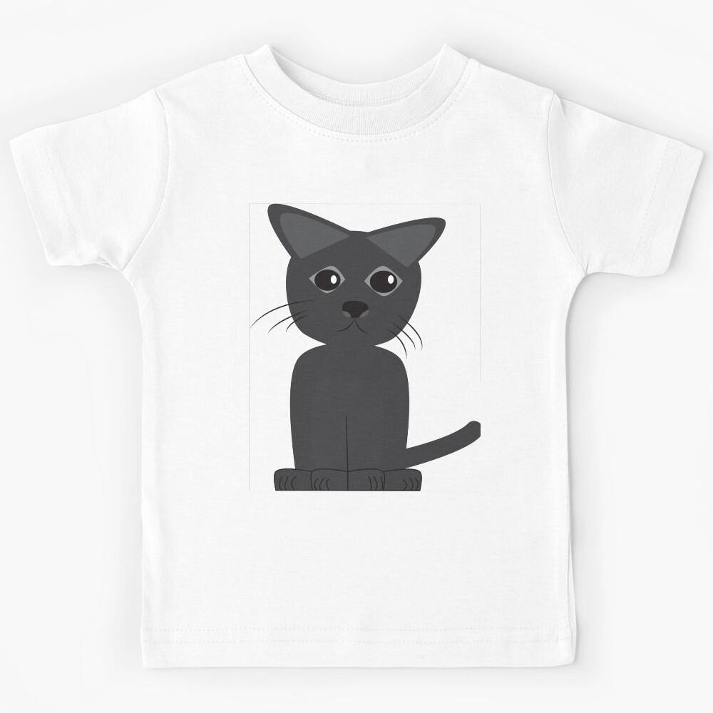 Black Cat Kids T-Shirt 140