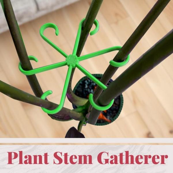 Plant Stem Gathering Tools , Flower Gathering Rings Plant Support Clips, Reusable Garden Clips for Plants Outdoor, 4 Size Plant Support Vine Clips