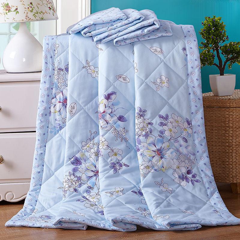 Summer & Autumn Lightweight Quilt: Double and Single Air Conditioning Blanket for Kids, Thin, Machine Washable