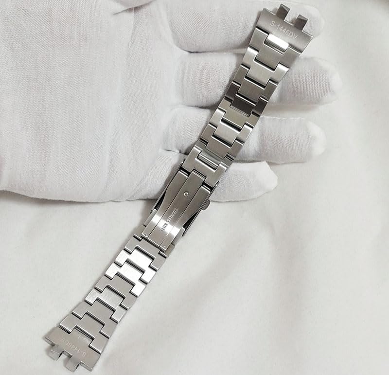 [syzynicy] Stainless Steel Watch Strap 3459 Replacement Bracelet for GMW-B5000 (Silver, GMWB5000)