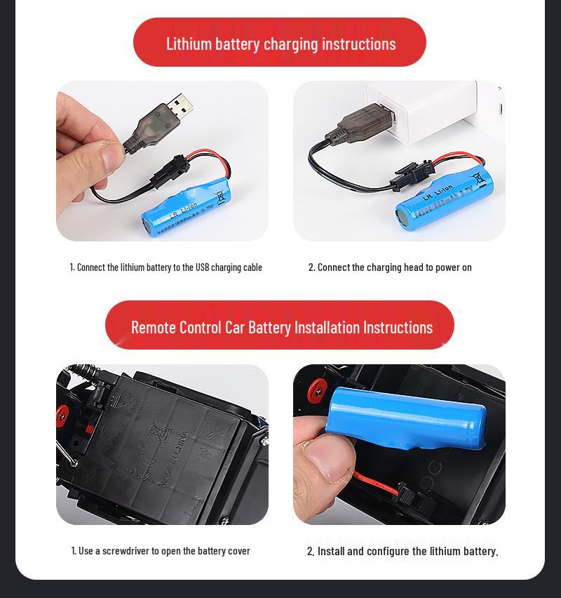 Alloy Remote Control 4WD Off-Road Car - High-Speed Six-Wheel Climbing Toy for Kids