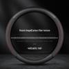 Universal Nappa Leather Steering Wheel Cover - Ultra-Thin, Anti-Slip, Breathable, Sweat-Absorbent for All Seasons