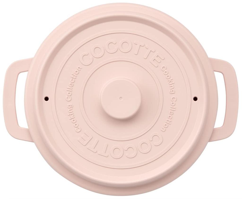 Skater Microwave Pot with Dishwasher Dusty Made in Cocotte-style Strainer, Safe, 1600ml, 18cm, Pink, Japan, MWCP2-A
