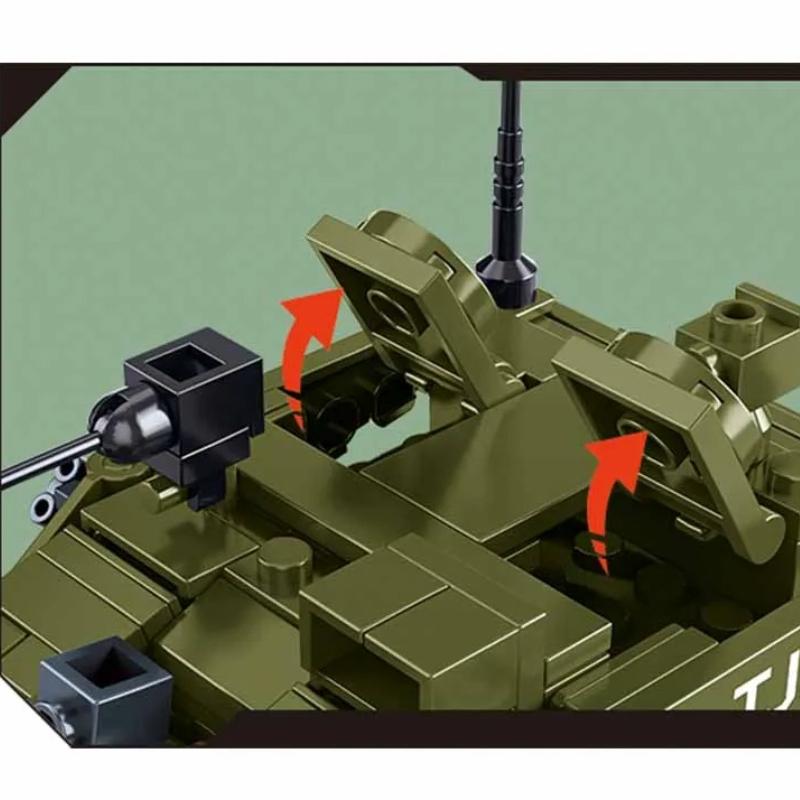 183PCS ZTZ-99A Main Battle Tank Army Building Blocks Sets Educational Toys for Children No Box