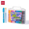 Deli 72126 Twistable Oil Pastels – 12 Vibrant, Water-Soluble Colors for Children's Painting and Student Art.