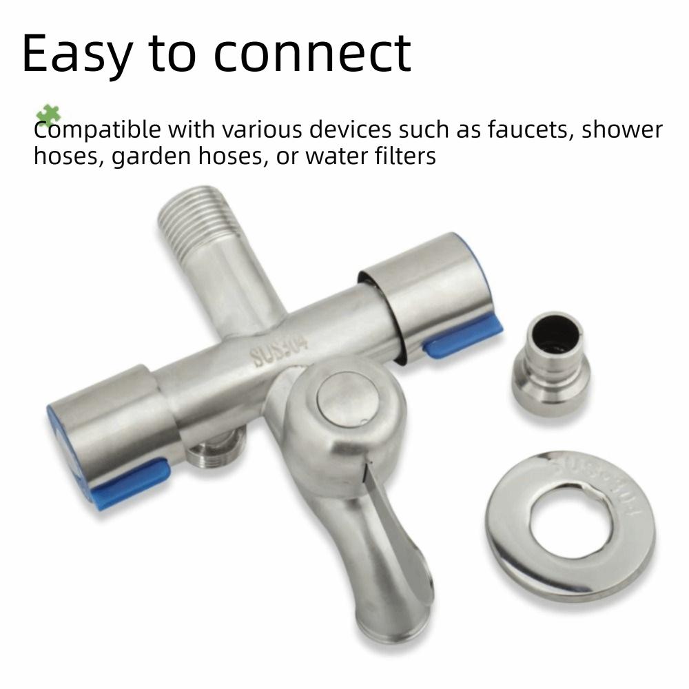 With Washing Machine Outlet Stainless Steel Faucet with Tape Angle Valve Faucet  Outdoor Bathroom
