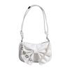 Stylish Urban Chic Small Pu Leather Shoulder Bag For Women With Bow Detail