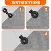 10 ks tienidla Heavy Duty Lock Grip Opätovne použiteľné spony tienidla Svorka na fixáciu tienidla