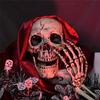 Halloween Skeleton Stakes Decorations,1 Skull And 2 Skeleton Arms, Halloween Scary Skeleton Decoration for Hallowee Decoration