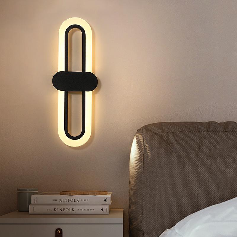 Nordic Minimalist Bedside Wall Light for Bedroom, Living Room, Stairway, or Hotel.