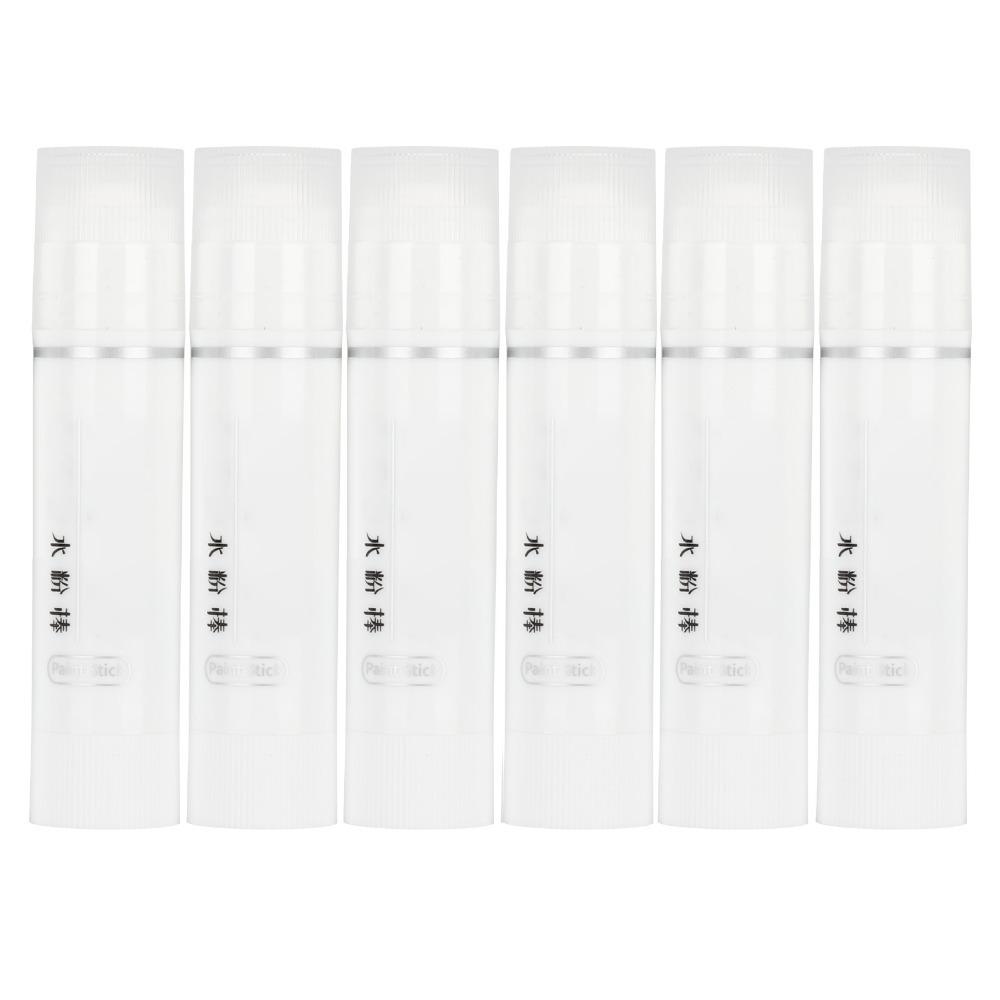 6PCS 3.5 x 0.7in White Oil Pastel Washable Formula Oil Based Texture Water-Soluble Pastel Smooth Application Soft Pigment Core