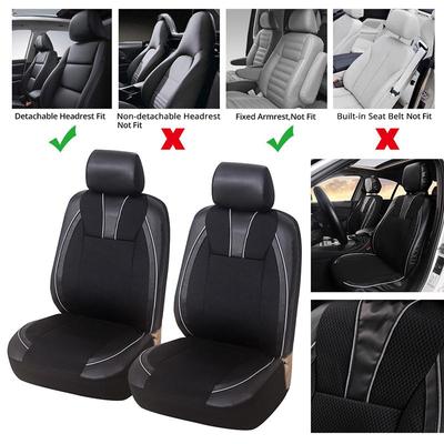 Evrensel Deri Ön Araba Koltuğu Kılıfı, Suv, Van, Kamyon, Hava Yastığı Uyumlu, Renault Meghhan için