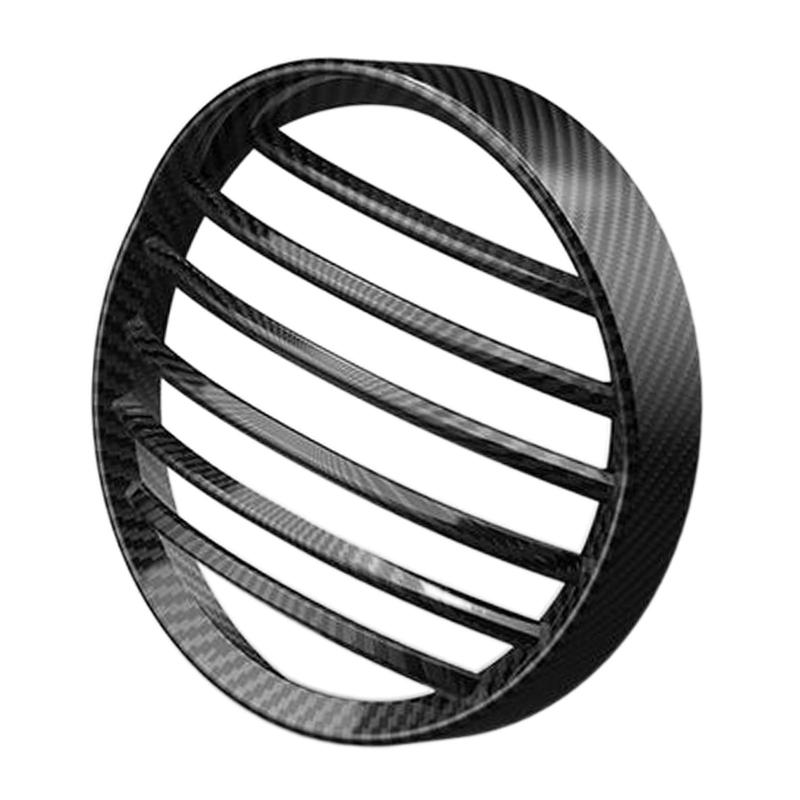 

Durable ABS Plastic Motorcycle Headlight Cover Round Mesh Grill Lamp Protector Universal Parts for 14cm Headlamp