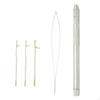 Loop Needle Holder with 3pcs Aluminum Crochet Hook for Hair Braiding and Kit
