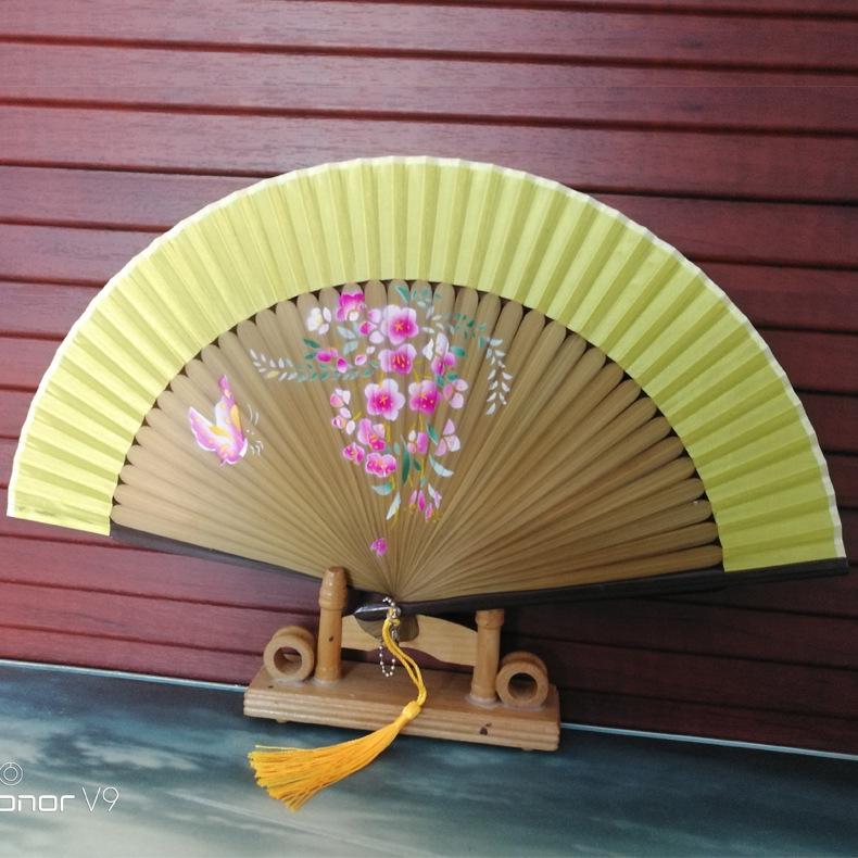 Evantai pliabil din bambus în stil chinezesc pentru Hanfu sau dans