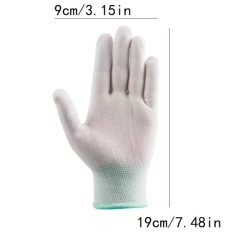 22pcs 11 Pairs of White Durable Household Cleaning Fishing Gloves, Comfortable Ultra-Thin Breathable Elastic, Multi-Purpose